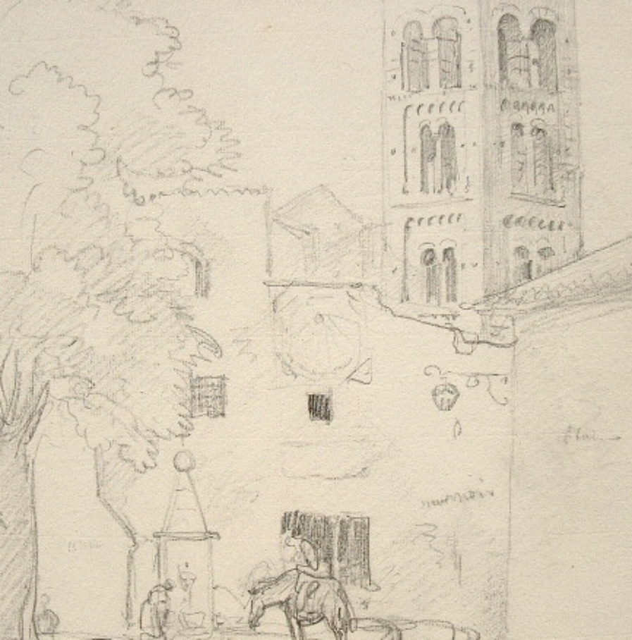 Vue de Prades (Pyrénées-Orientales) au milieu du XIXe.