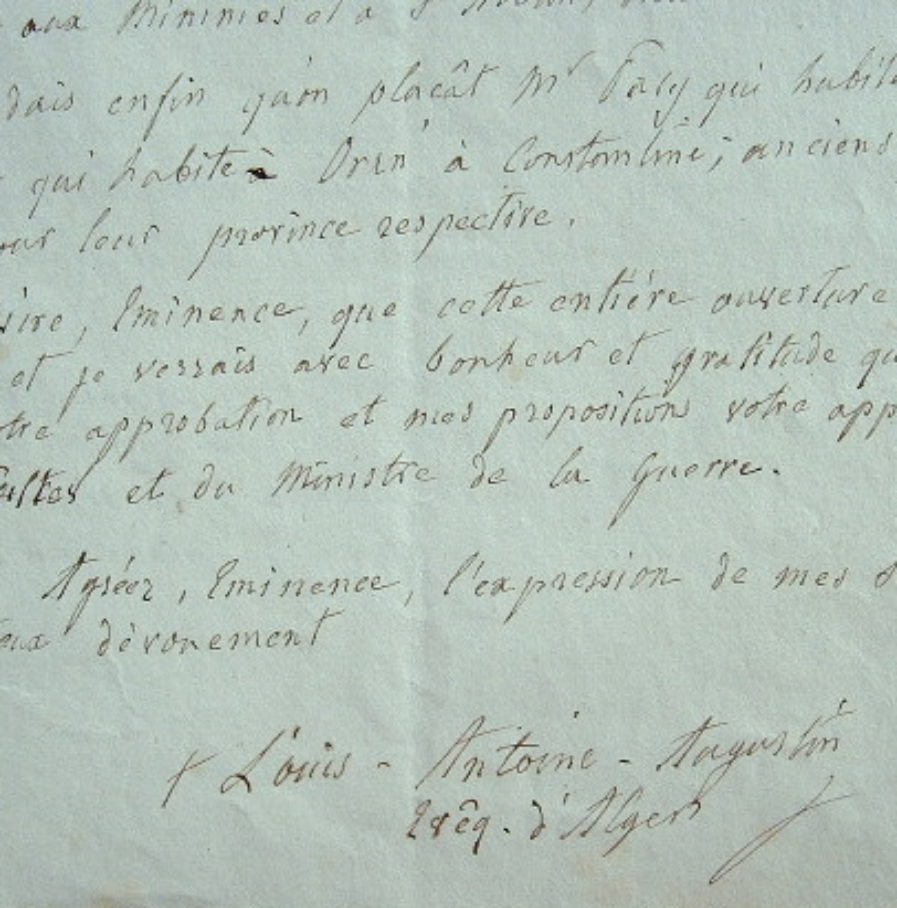 Mgr Pavy fait le choix de ses évêques d’Oran et de Constantine.