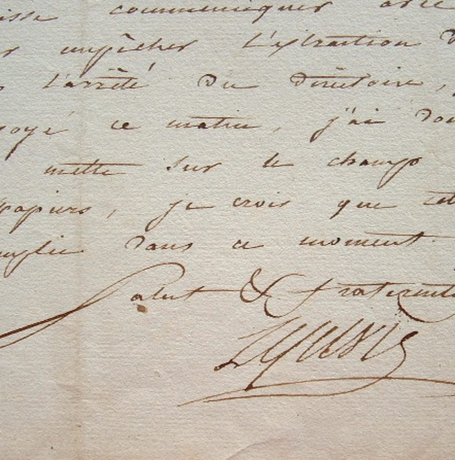 Le maréchal Lefebvre fait arrêter et traduire un prévenu.