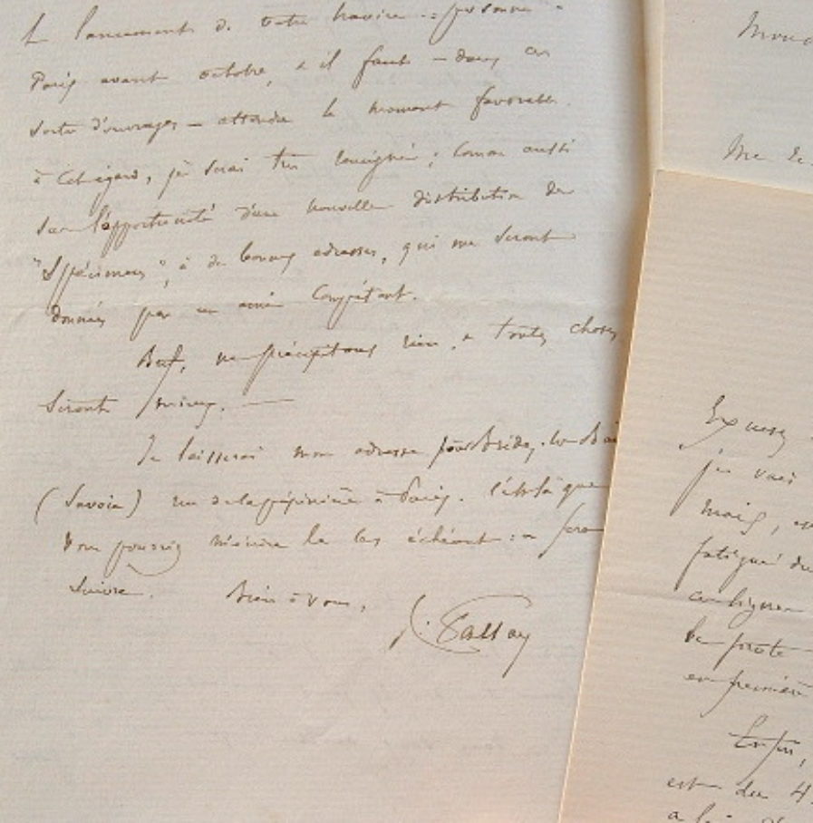 L’historien de la lutherie, Jules Gallay, travaille à sa préface.