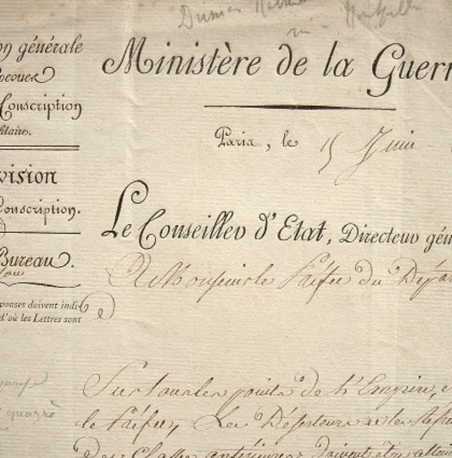 Mathieu Dumas fait poursuivre les réfractaires à la conscription.