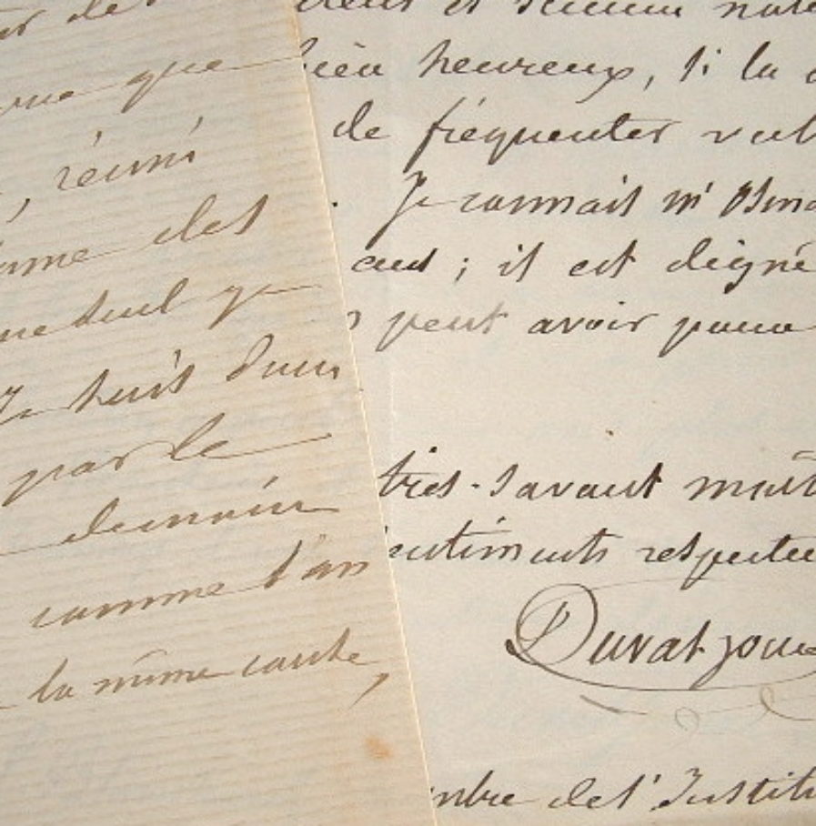 Le naturaliste Duval-Jouve recommande à Blanchard un membre de la mission égyptienne.