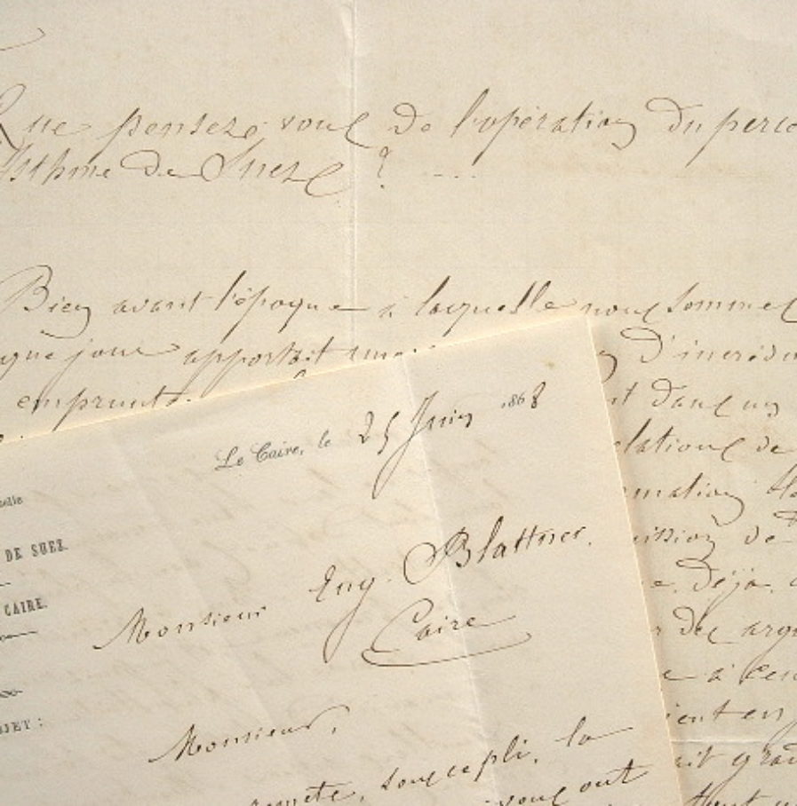 Enquête sur le Canal de Suez en 1868.