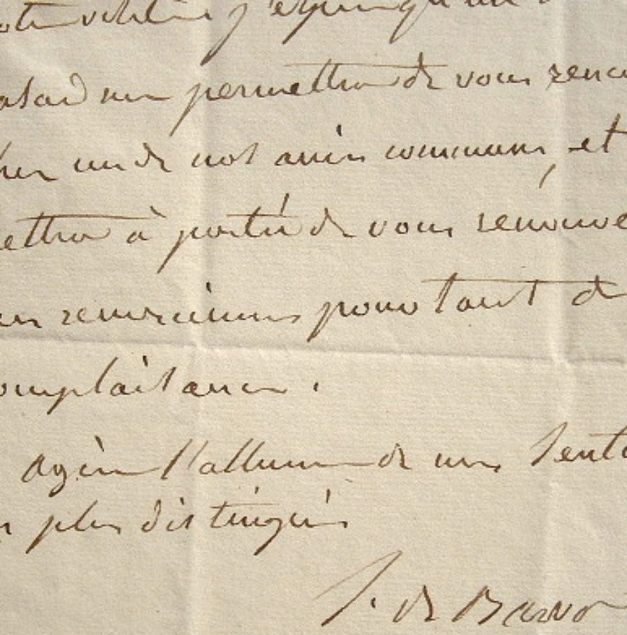 Sophie de Bawr échange son cabaret de Sèvres offert par le roi.