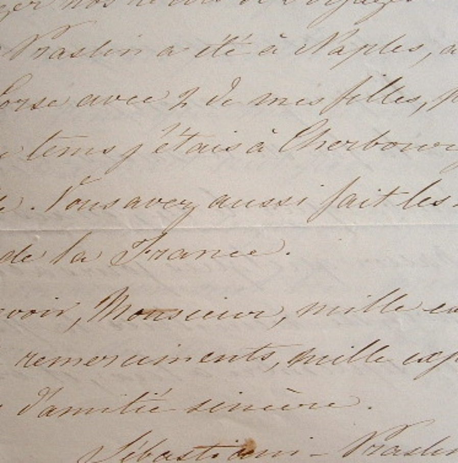 La duchesse de Praslin évoque les voyages de son mari.