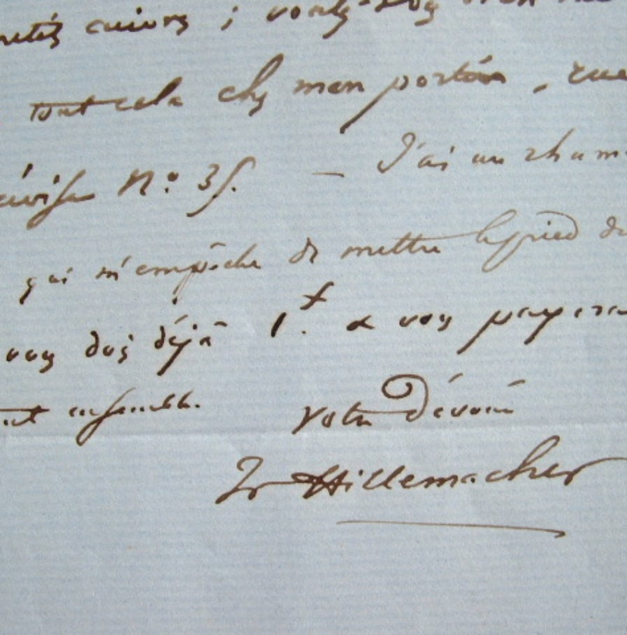 Le graveur Frédéric Hillemacher fait tirer ses planches chez Delâtre.