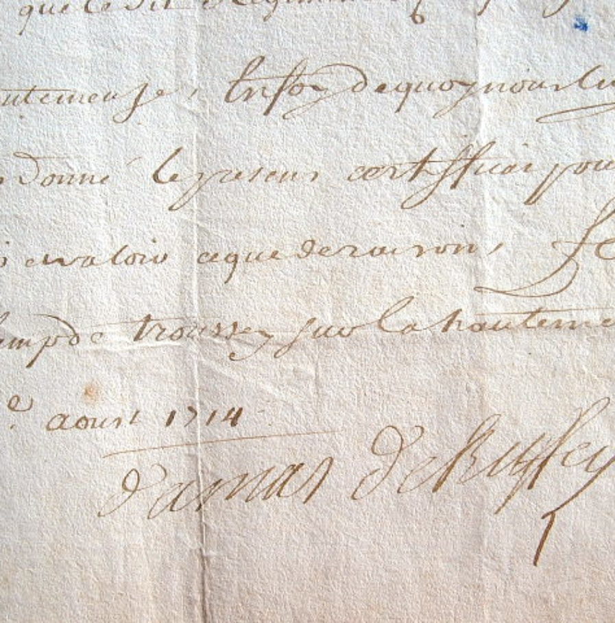 Le comte de Ruffey campe avec son armée à Troussey, en Haute-Meuse.