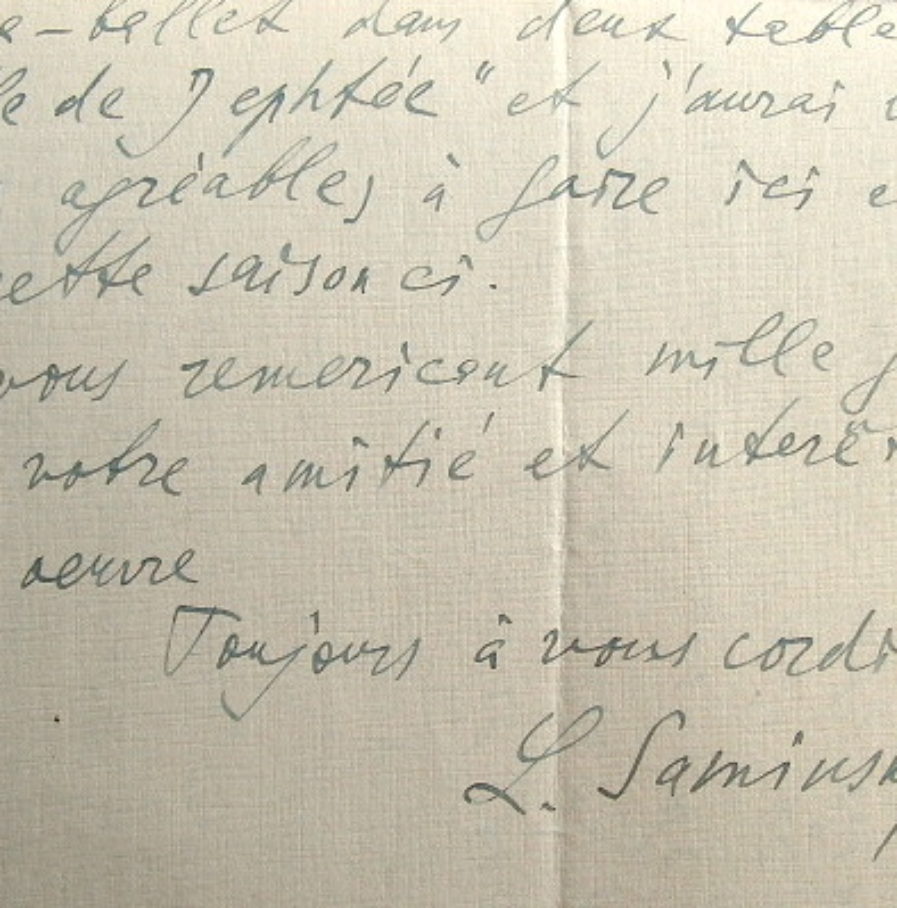 Lazare Saminsky termine son opéra-ballet, la Fille de Jephtée.
