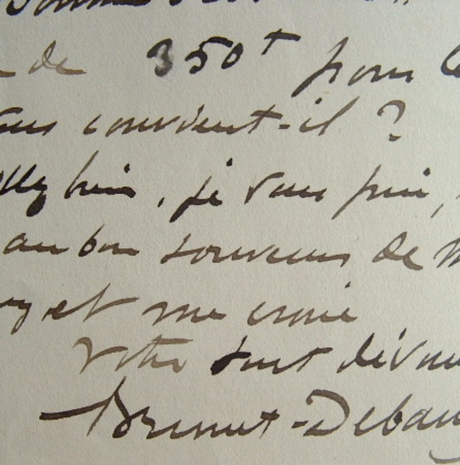 Brunet-Debaines négocie ses eaux-fortes.