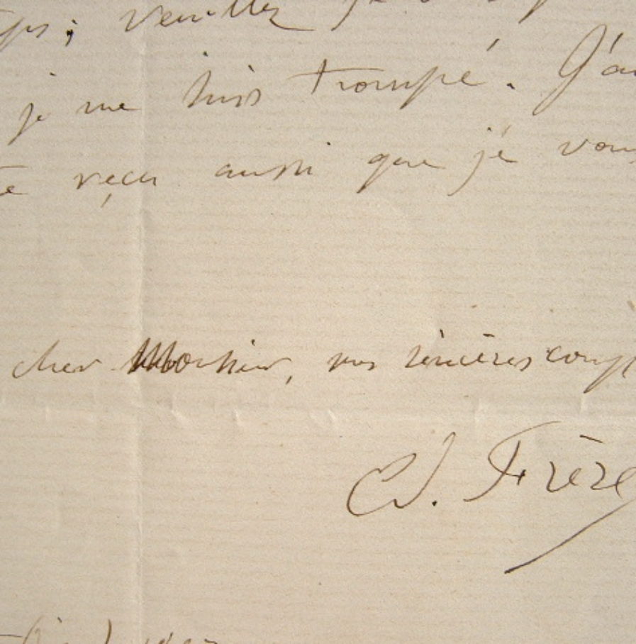 Edouard Frère négocie un tableau.