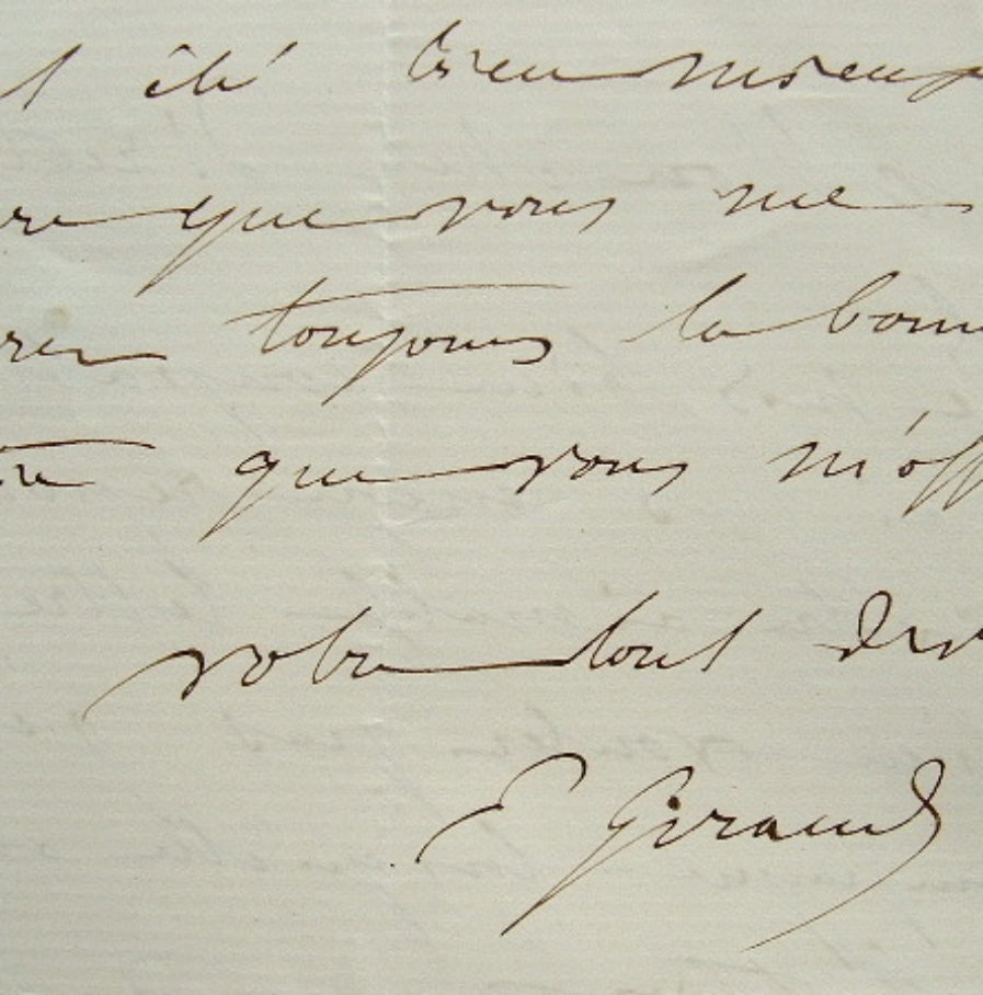 Eugène Giraud occupé à l’exécution d’un portrait.