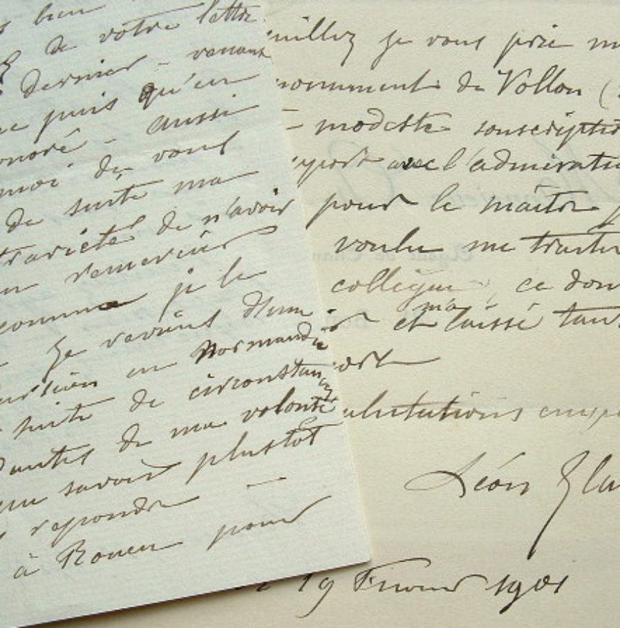 Le peintre Léon Glaize admirateur de Vollon.