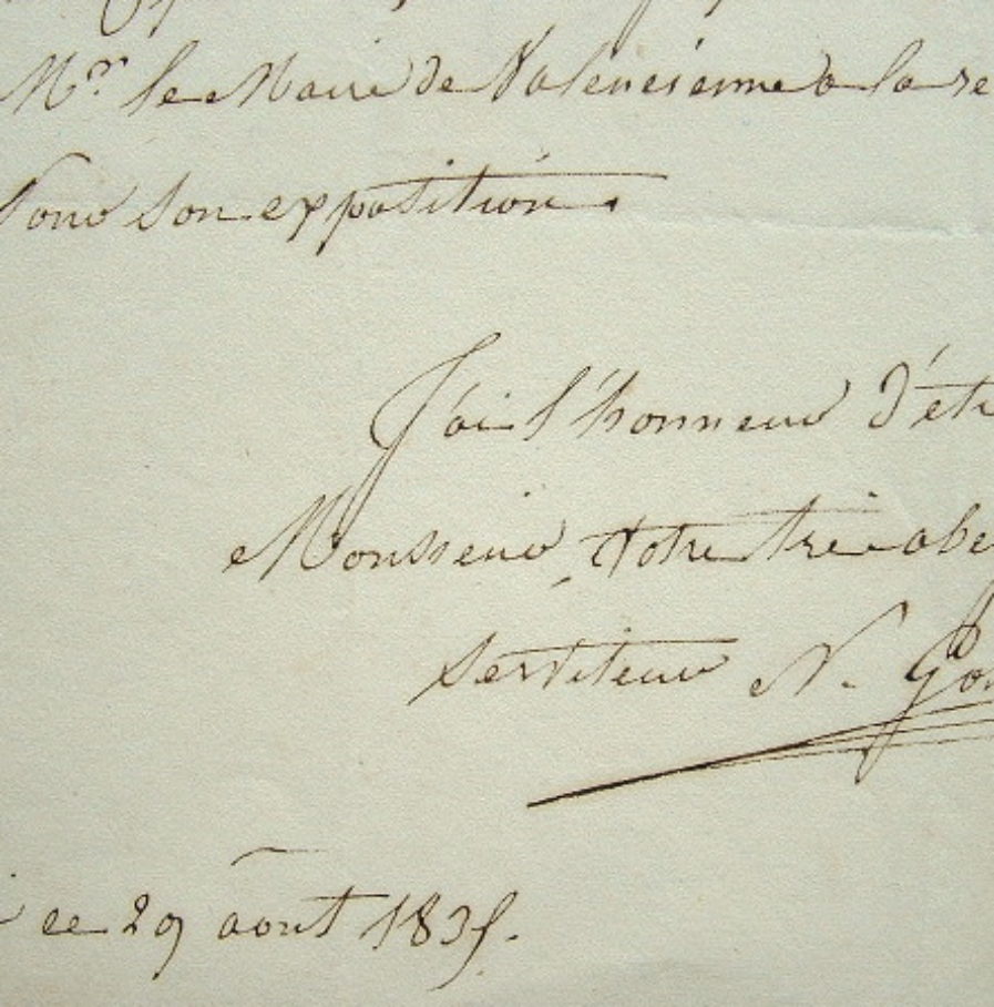 Le peintre Nicolas Gosse négocie son étude d’ange.