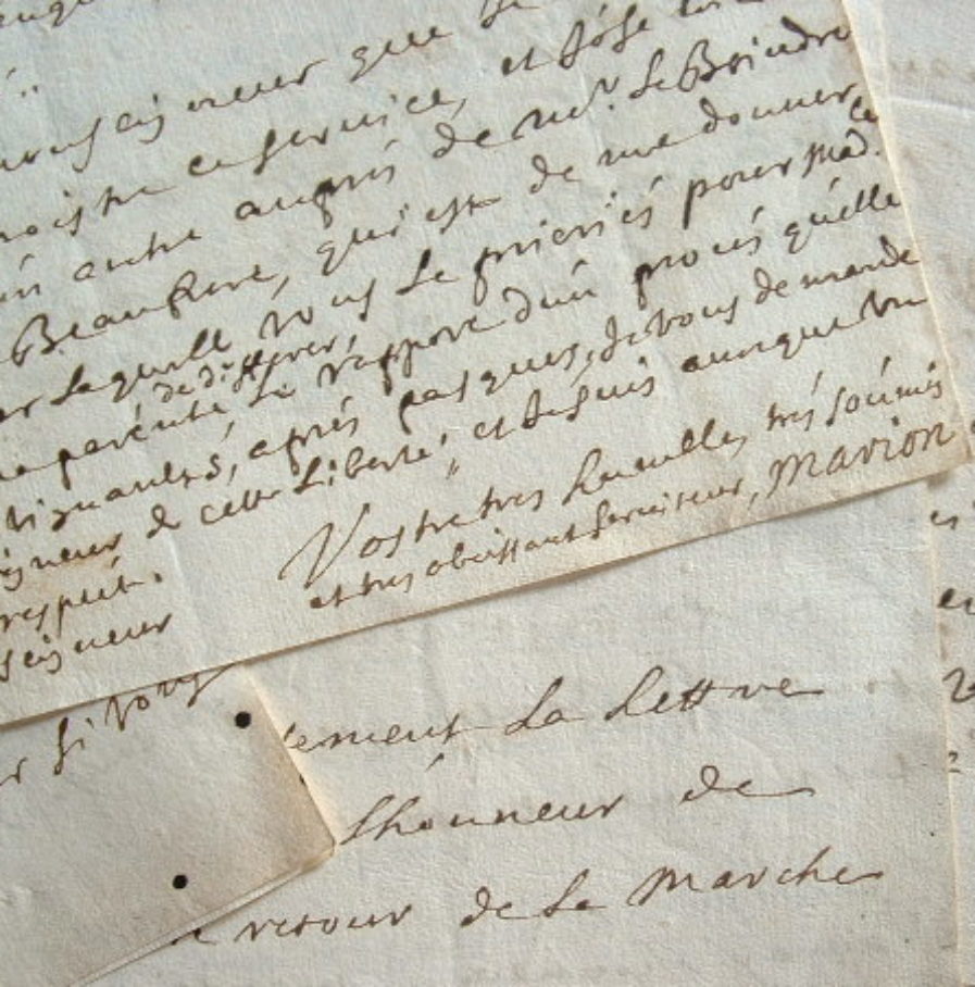 Marion de Nevers cherche à obtenir des lettres de noblesse.