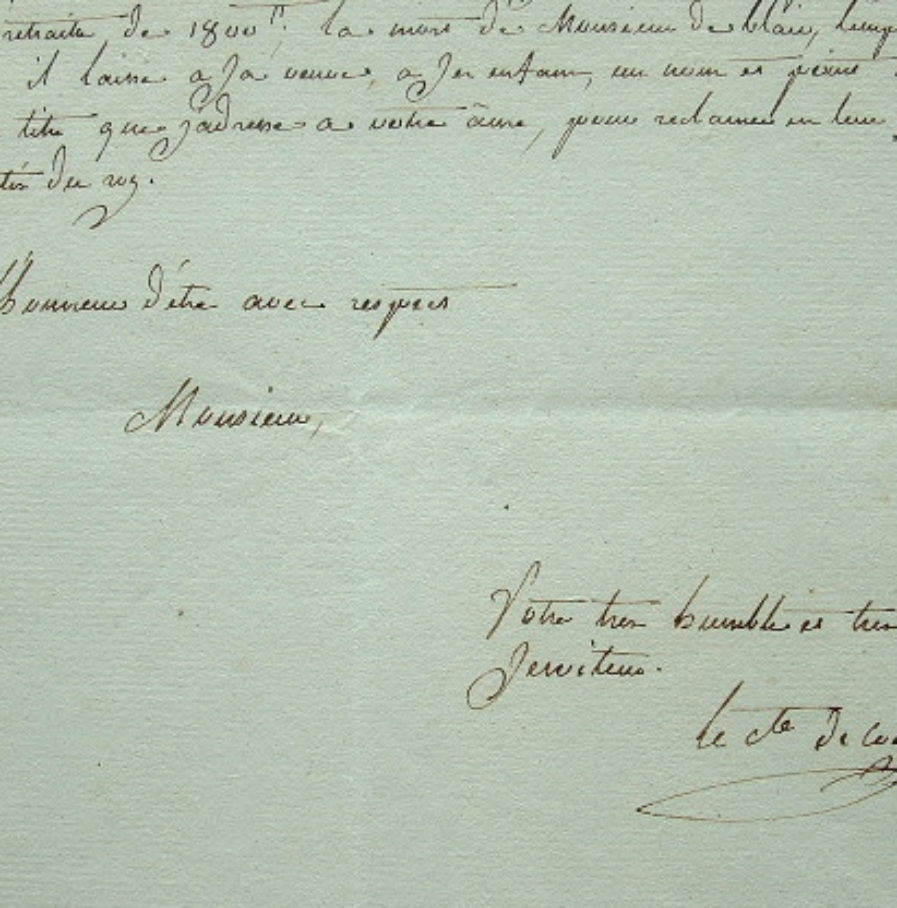 Le comte de Coigny demande les faveurs du roi.