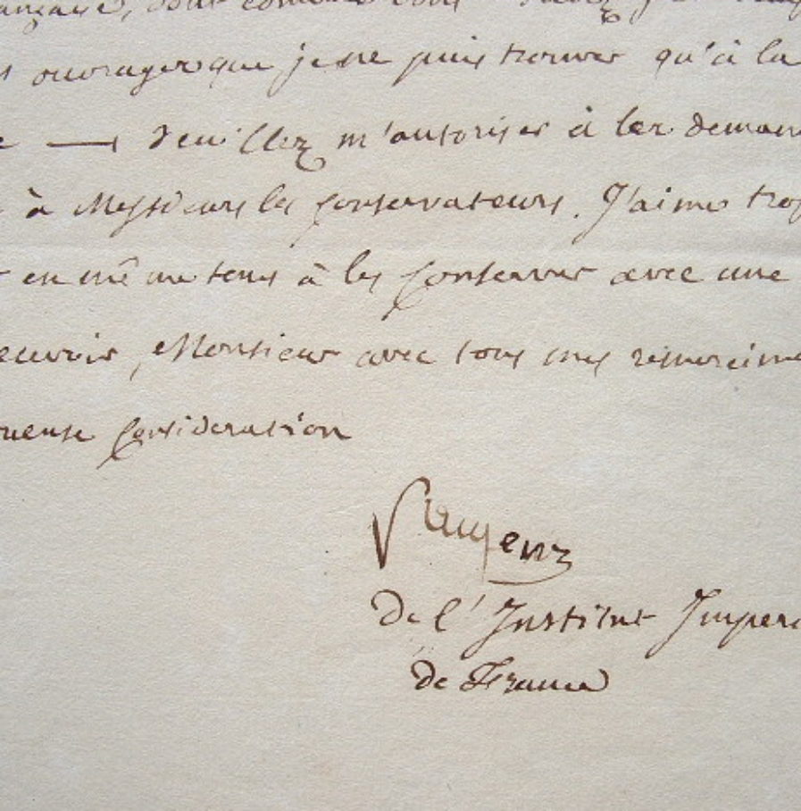 Pougens demande une faveur à Dacier pour son Trésor de la langue française.