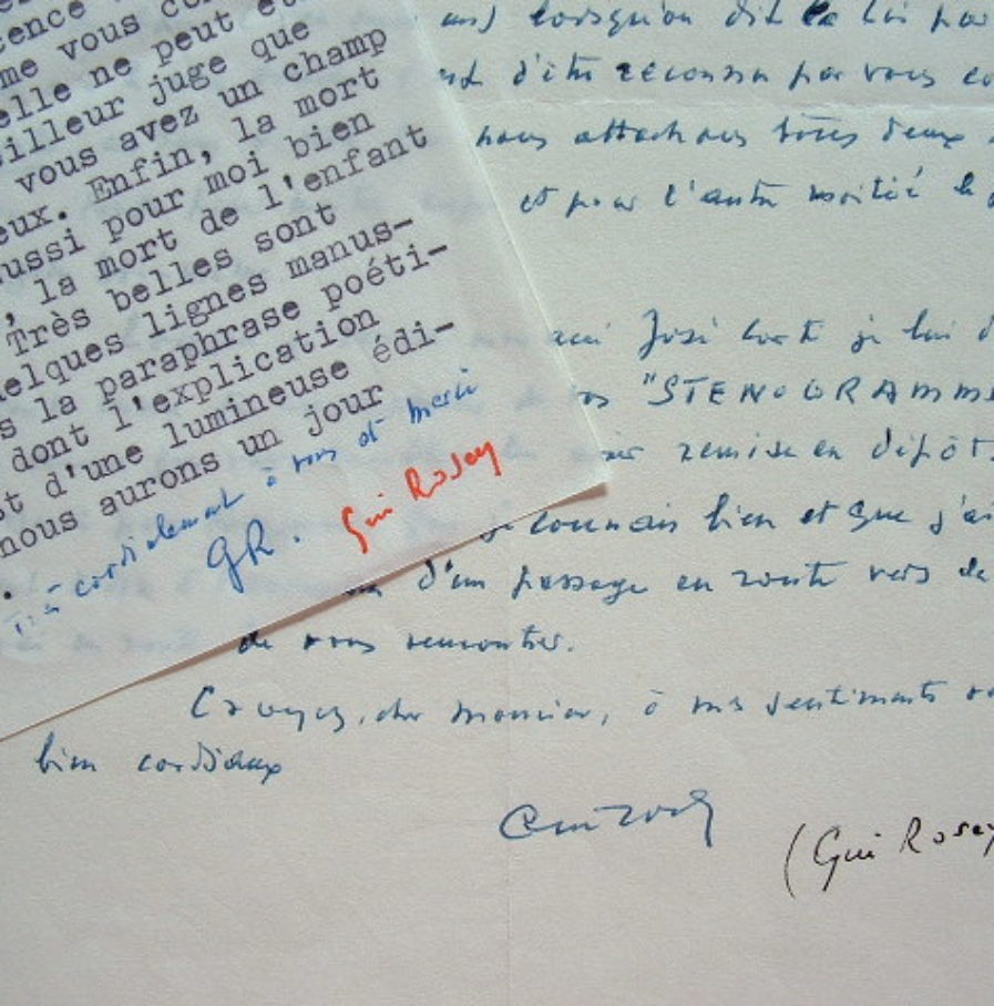 Le poète surréaliste Gui Rosey se joue de la mort.