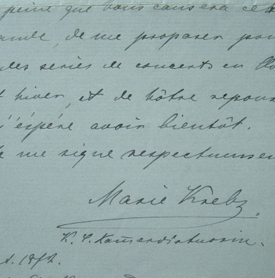 La pianiste allemande Marie Krebs revient de sa tournée aux Etats-Unis.