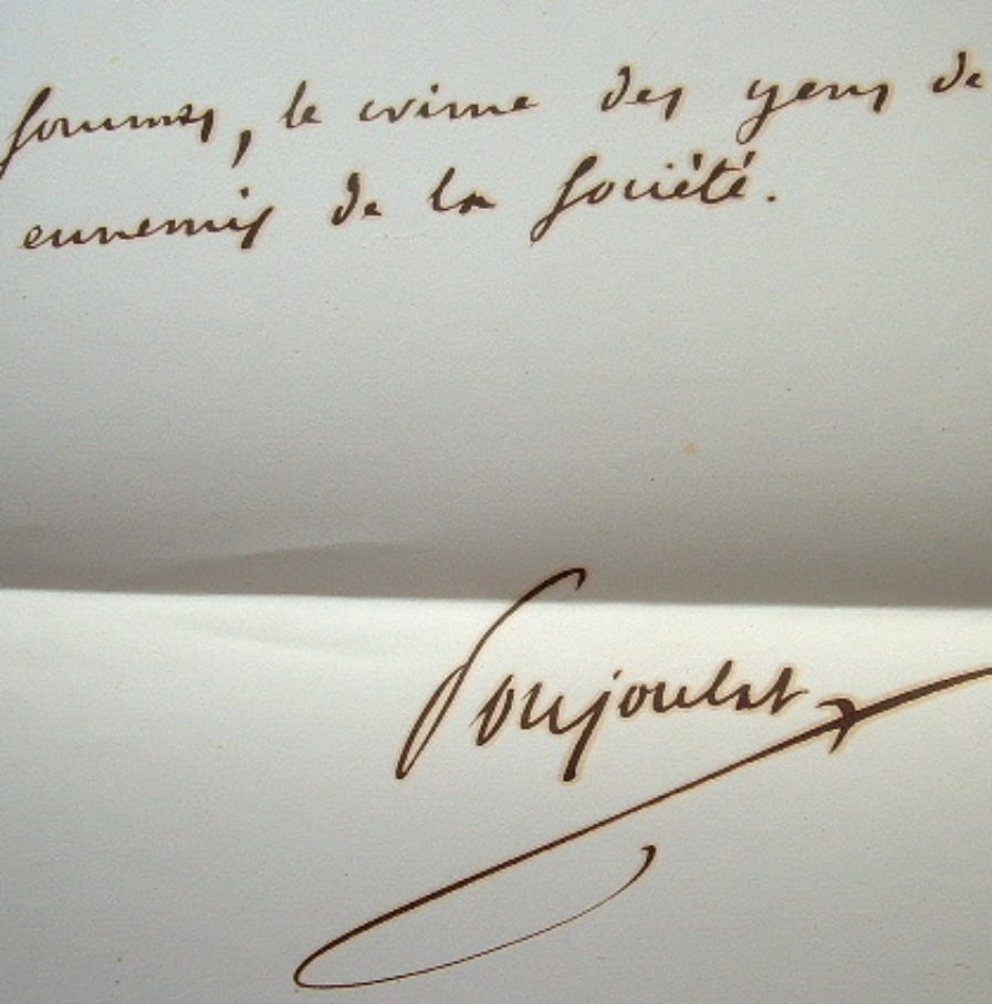 Maxime de l’historien et député de Marseille Poujoulat.