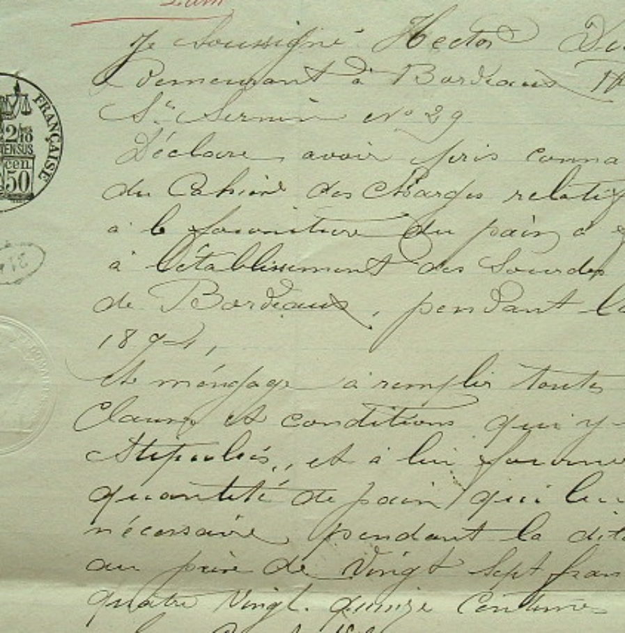 Du pain pour les sourds muets de Bordeaux.