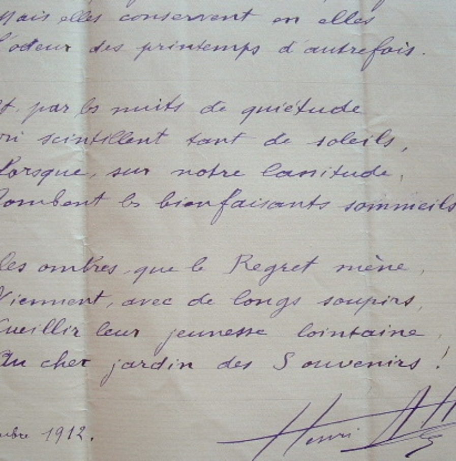 Henri Allorge évoque, en vers, un lieu historique.