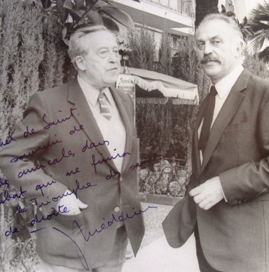 Jacques Médecin croit au triomphe des saines valeurs de droite.