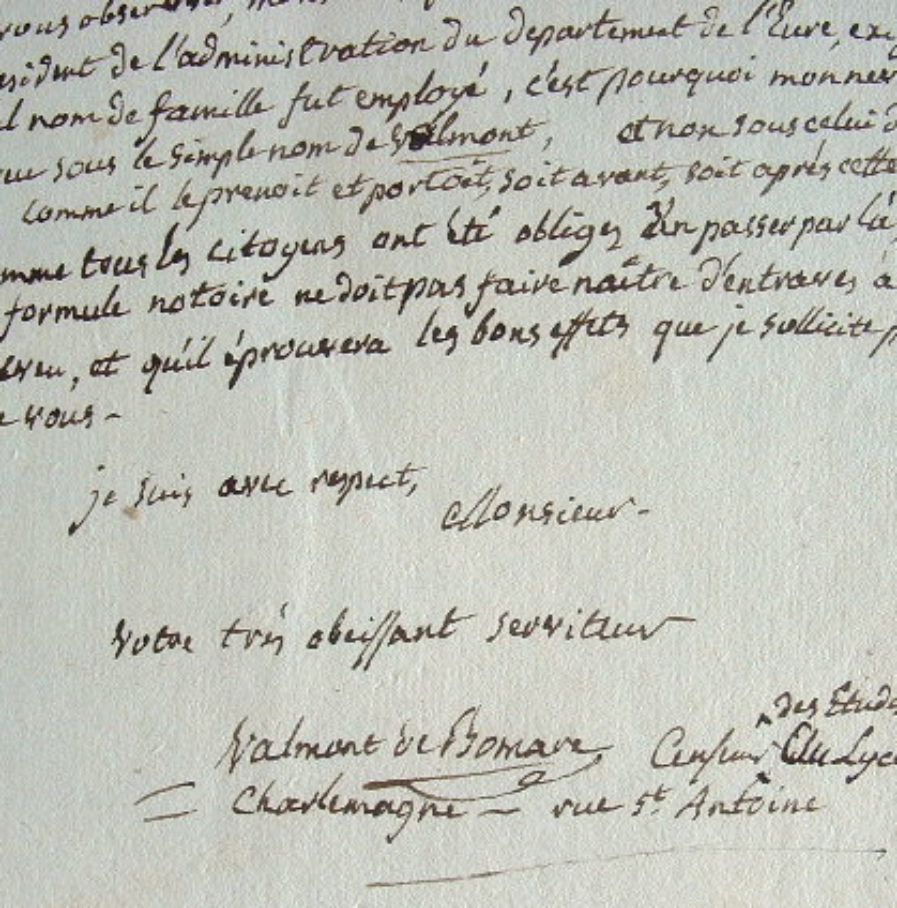 Valmont de Bomare et sa famille victimes des excès révolutionnaires.