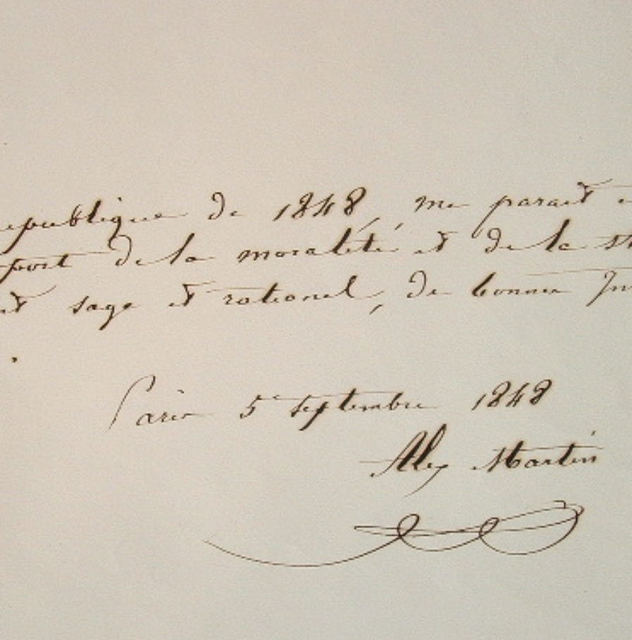 Le député maire d’Orléans exprime sa vision de la République de 1848.