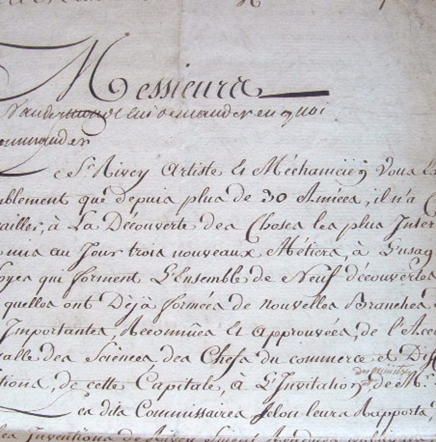 Rivey met à la disposition ses inventions de métiers à tisser.