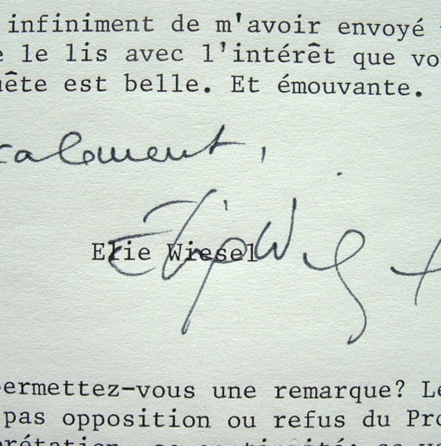 Elie Wiesel donne une précision sur le Talmud.