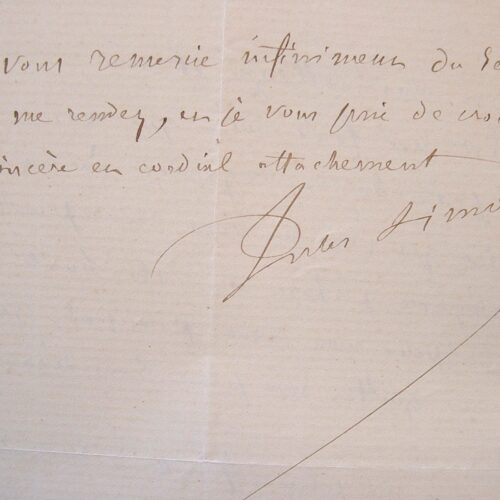 Jules Simon à la recherche d'une bonne place.