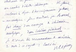 Raphaël Lépine défend l’enseignement de la chimie à Lyon.