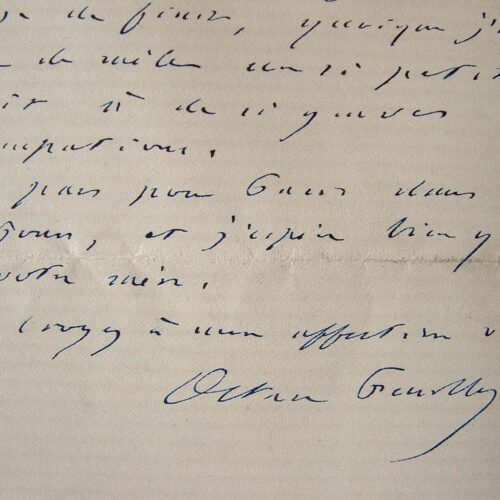 Octave Feuillet sieht sich dem unmittelbar bevorstehenden Krieg gegenüber.
