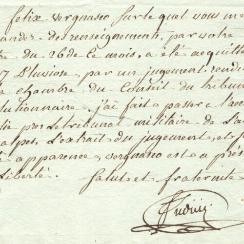 Clémence de l'accusateur public de Paris, Antoine Judicis.