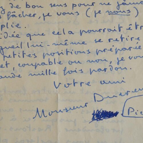 Louis Ducreux demande pardon.