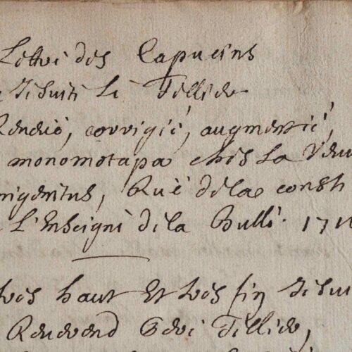 Manuscrit d'un pamphlet contre le confesseur de Louis XIV, le père Le Tellier.