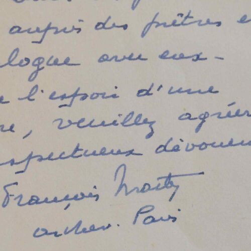 Mgr Marty affirme son adhésion dans la foi au pape.