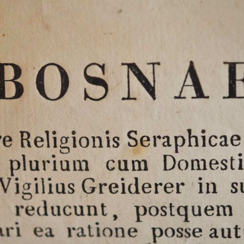 Grand tableau chronologique des vicaires de l'Eglise de Bosnie.