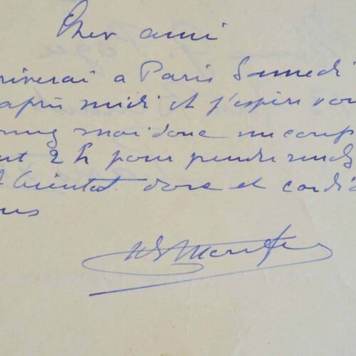 Henry de Monfreid fixe un rendez-vous.