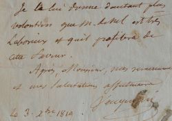 Vauquelin demande la permission de disséquer à l’école pratique.