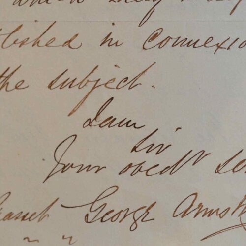 L'ingénieur des chemins de fer George Armstrong dément des rumeurs.