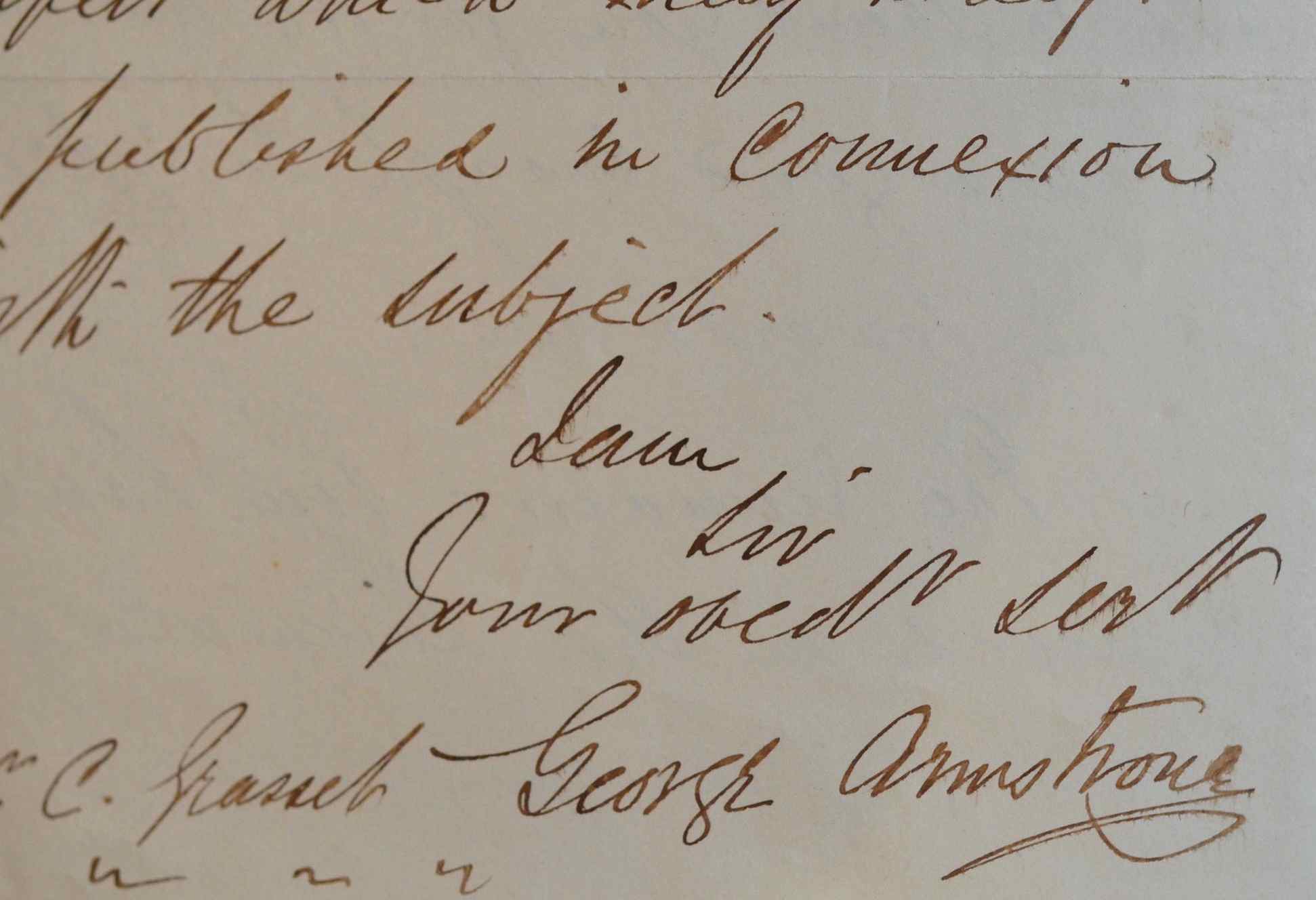 L’ingénieur des chemins de fer George Armstrong dément des rumeurs.