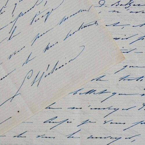 Le graveur Edmond Hédouin réalise un portrait de Balzac.