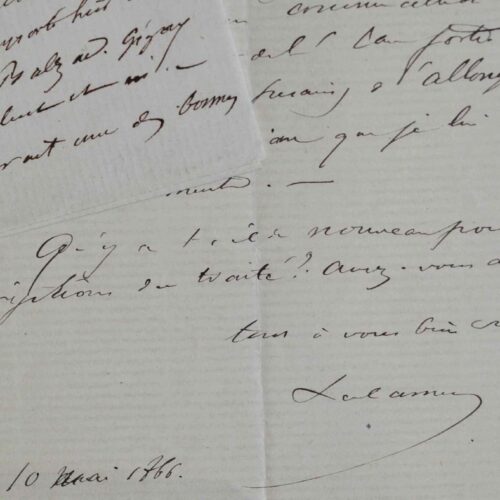 Le graveur Maxime Lalanne chez la veuve de Balzac.
