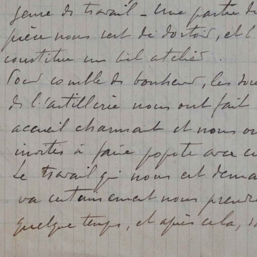 Belle lettre de guerre de François-Henri Morisset.