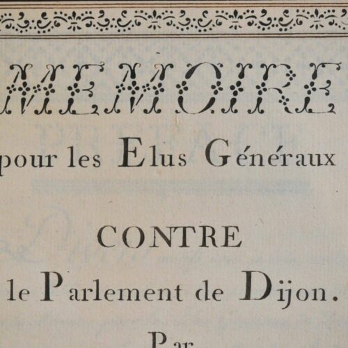Un écrit de Jacques de Varenne condamné à être lacéré et brûlé.
