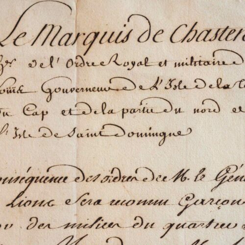 Le gouverneur de l'île de la Tortue nomme un garçon major.