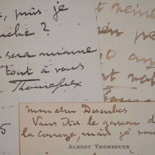 L'épéiste Albert Thomeguex organise un "dîner de pointes" chez Madeleine Lucas.
