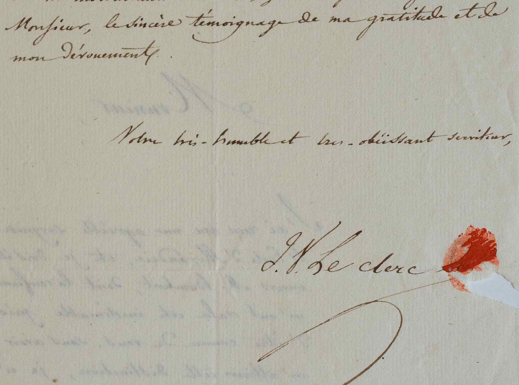 Joseph-Victor Leclerc remercie l’historien Jacques Matter.