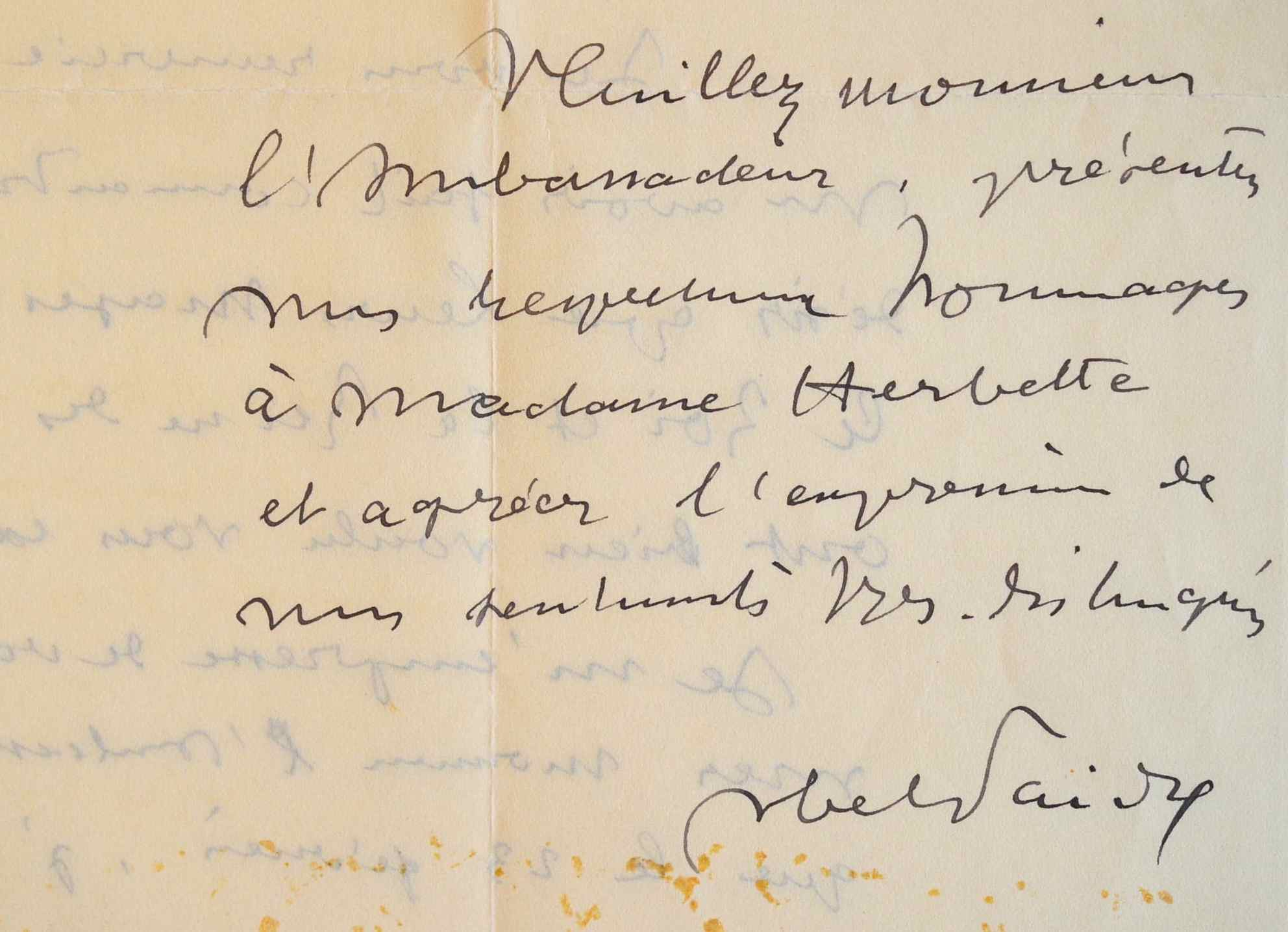 Abel Faivre invité par le Roi des Belges.